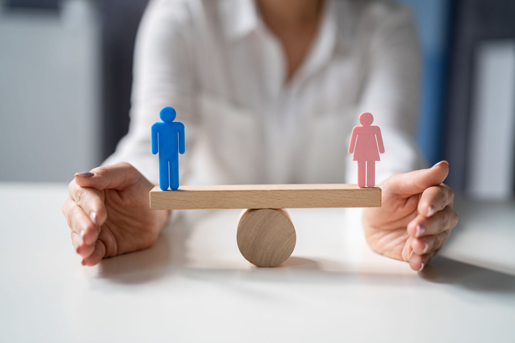 représentation de l'égalité homme femme pour lutter contre la misogynie et le mainsplaining