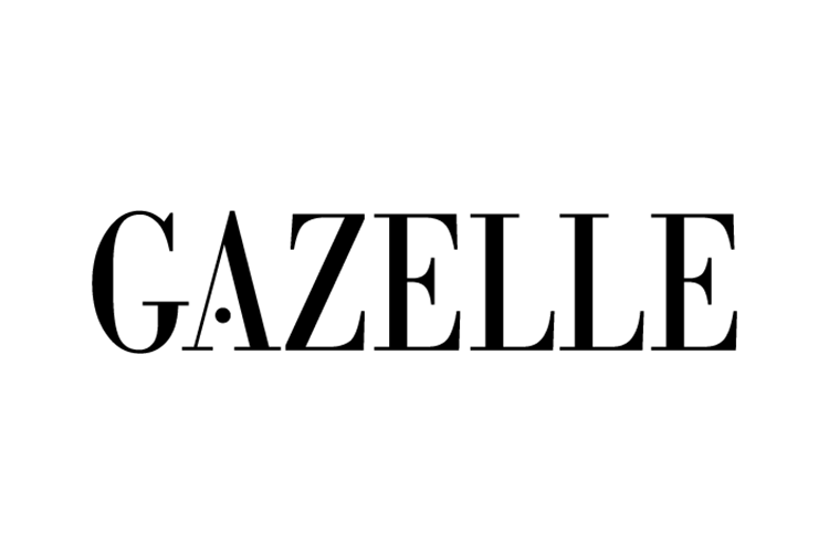 logo du magazine Gazelle en noir et blanc